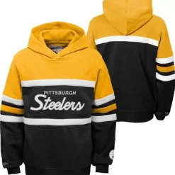 Mitchell & Ness Big Kids-Head Coach Hoody Pittsburgh Steelers
