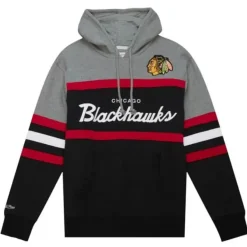 Mitchell & Ness Hoodies & Sweatshirts-Headcoach Hoody Chicago Blackhawks