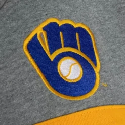 Mitchell & Ness Hoodies & Sweatshirts-Headcoach Hoody Milwaukee Brewers