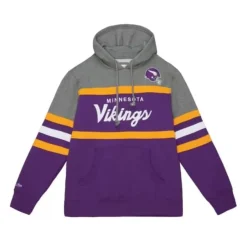 Mitchell & Ness Hoodies & Sweatshirts-Headcoach Hoody Minnesota Vikings