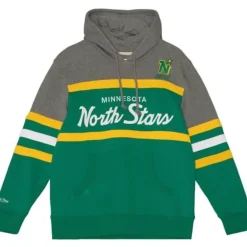 Mitchell & Ness Hoodies & Sweatshirts-Headcoach Hoody Minnesota North Stars