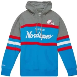 Mitchell & Ness Hoodies & Sweatshirts-Headcoach Hoody Quebec Nordiques