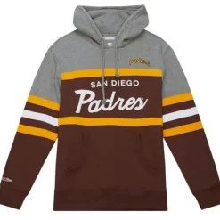 Mitchell & Ness Hoodies & Sweatshirts-Headcoach Hoody San Diego Padres