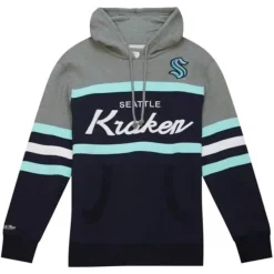 Mitchell & Ness Hoodies & Sweatshirts-Headcoach Hoody Seattle Kraken