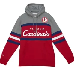 Mitchell & Ness Hoodies & Sweatshirts-Headcoach Hoody St. Louis Cardinals