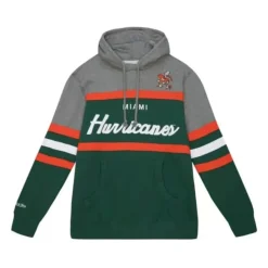 Mitchell & Ness Hoodies & Sweatshirts-Headcoach Hoody University Of Miami
