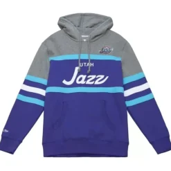 Mitchell & Ness Hoodies & Sweatshirts-Headcoach Hoody Utah Jazz