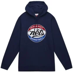 Mitchell & Ness Hoodies & Sweatshirts-Heavyweight Fleece Hoodie New Jersey Nets