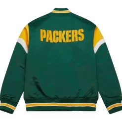 Mitchell & Ness Jackets & Outerwear-Heavyweight Satin Jacket Green Bay Packers