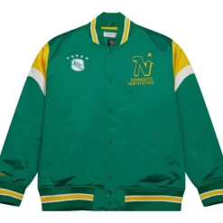 Mitchell & Ness Jackets & Outerwear-Heavyweight Satin Jacket Minnesota North Stars
