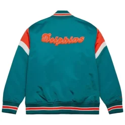 Mitchell & Ness Jackets & Outerwear-Heavyweight Satin Jacket Miami Dolphins