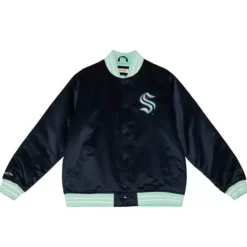 Mitchell & Ness Jackets & Outerwear-Heavyweight Satin Jacket Seattle Kraken