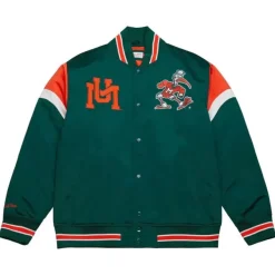 Mitchell & Ness Jackets & Outerwear-Heavyweight Satin Jacket University Of Miami