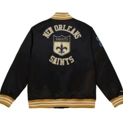 Mitchell & Ness Jackets & Outerwear-Heavyweight Satin Jacket New Orleans Saints