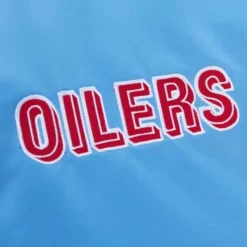 Mitchell & Ness Jackets & Outerwear-Heavyweight Satin Jacket Houston Oilers