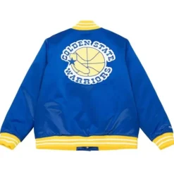 Mitchell & Ness Jackets & Outerwear-Heavyweight Satin Jacket Golden State Warriors