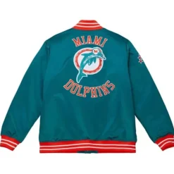 Mitchell & Ness Jackets & Outerwear-Heavyweight Satin Jacket Miami Dolphins
