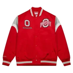 Mitchell & Ness Jackets & Outerwear-Heavyweight Satin Jacket Ohio State