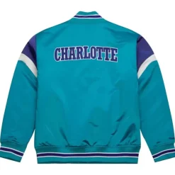 Mitchell & Ness Jackets & Outerwear-Heavyweight Satin Jacket Charlotte Hornets