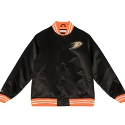 Mitchell & Ness Jackets & Outerwear-Heavyweight Satin Jacket Update Anaheim Ducks
