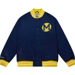 Mitchell & Ness Jackets & Outerwear-Heavyweight Satin Jacket University Of Michigan
