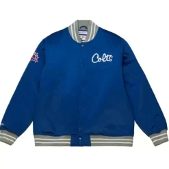 Mitchell & Ness Jackets & Outerwear-Heavyweight Satin Jacket Indianapolis Colts