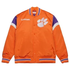 Mitchell & Ness Jackets & Outerwear-Heavyweight Satin Jacket Clemson University