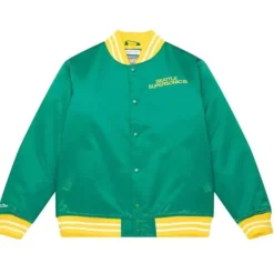 Mitchell & Ness Jackets & Outerwear-Heavyweight Satin Jacket Seattle Supersonics