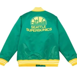 Mitchell & Ness Jackets & Outerwear-Heavyweight Satin Jacket Seattle Supersonics