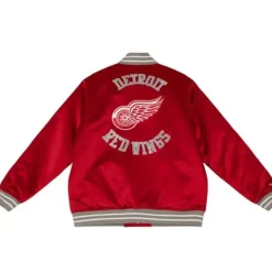 Mitchell & Ness Jackets & Outerwear-Heavyweight Satin Jacket Detroit Red Wings