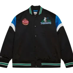 Mitchell & Ness Jackets & Outerwear-Heavyweight Satin Jacket Minnesota Timberwolves