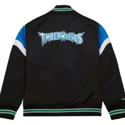 Mitchell & Ness Jackets & Outerwear-Heavyweight Satin Jacket Minnesota Timberwolves