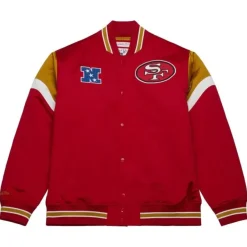 Mitchell & Ness Jackets & Outerwear-Heavyweight Satin Jacket San Francisco 49Ers