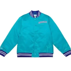 Mitchell & Ness Jackets & Outerwear-Heavyweight Satin Jacket Charlotte Hornets
