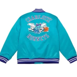 Mitchell & Ness Jackets & Outerwear-Heavyweight Satin Jacket Charlotte Hornets