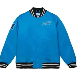 Mitchell & Ness Jackets & Outerwear-Heavyweight Satin Jacket Carolina Panthers