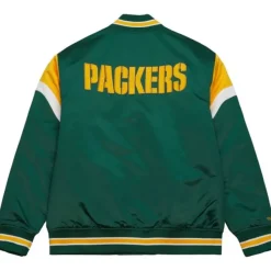 Mitchell & Ness Jackets & Outerwear-Heavyweight Satin Jacket Green Bay Packers