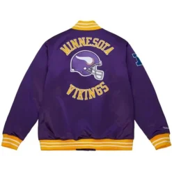 Mitchell & Ness Jackets & Outerwear-Heavyweight Satin Jacket Minnesota Vikings