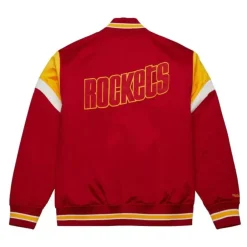 Mitchell & Ness Jackets & Outerwear-Heavyweight Satin Jacket Houston Rockets