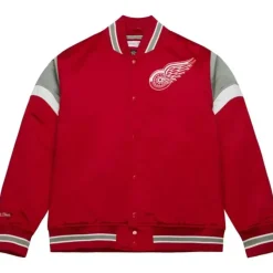 Mitchell & Ness Jackets & Outerwear-Heavyweight Satin Jacket Detroit Red Wings