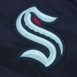 Mitchell & Ness Jackets & Outerwear-Heavyweight Satin Jacket Seattle Kraken