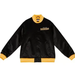 Mitchell & Ness Jackets & Outerwear-Heavyweight Satin Jacket Boston Bruins