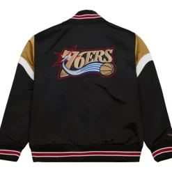 Mitchell & Ness Jackets & Outerwear-Heavyweight Satin Jacket Philadelphia 76Ers