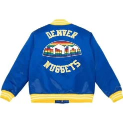Mitchell & Ness Jackets & Outerwear-Heavyweight Satin Jacket Denver Nuggets