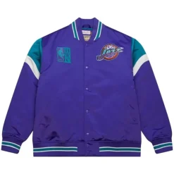 Mitchell & Ness Jackets & Outerwear-Heavyweight Satin Jacket Utah Jazz
