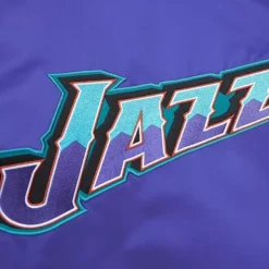Mitchell & Ness Jackets & Outerwear-Heavyweight Satin Jacket Utah Jazz