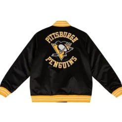 Mitchell & Ness Jackets & Outerwear-Heavyweight Satin Jacket Pittsburgh Penguins