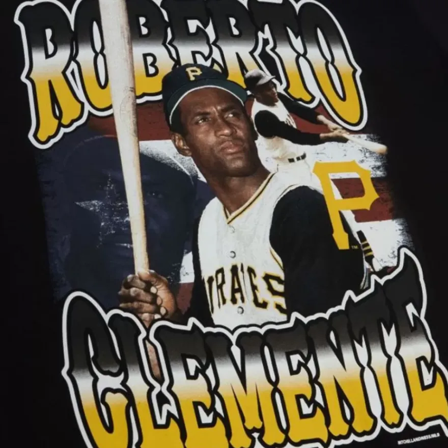 Mitchell & Ness T-Shirts & Tops-Heritage Tee Pittsburgh Pirates Roberto Clemente