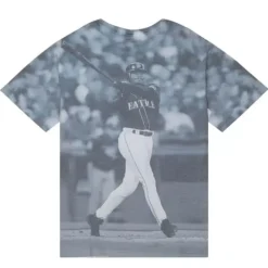 Mitchell & Ness T-Shirts & Tops-Highlight Sublimated Player Tee Seattle Mariners Ken Griffey Jr