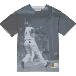 Mitchell & Ness T-Shirts & Tops-Highlight Sublimated Player Tee Boston Red Sox David Ortiz